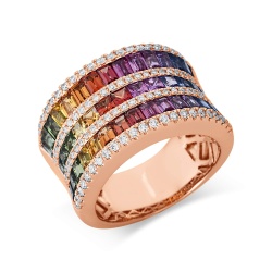 Ring in 750 Rotgold 108640 Rainbow | Juwelier Ersay