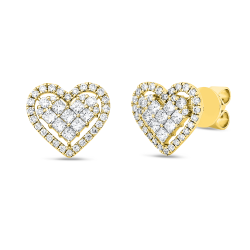 Ohrstecker 750 Gold 108634 – Diamant Herz | Ersay