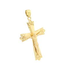 E10931-Kreuz-mit-Korpus-585-Gelbgold
