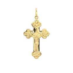 E10933-Anhanger-Kreuz-Orthodox-585-Gelbgold-frontal