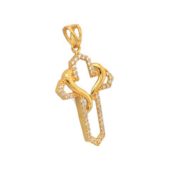 E10935-Anhanger-Kreuz-585-Gelbgold-mit-Zirkonia-seitlich