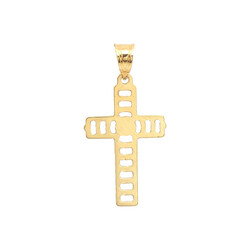 MIL15414-Anhanger-Kreuz-585-Gelbgold