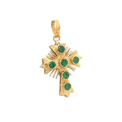 E10937-Anhanger-Kreuz-in-750-Gold-mit-Smaragden-seitlich