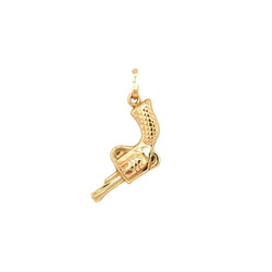 Anhanger-kleiner-Revolver-585-Gelbgold-frontal