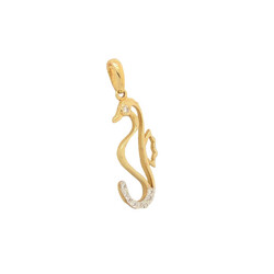 E10946-Anhanger-kleines-Seepferdchen-585-Gelbgold-seitlich