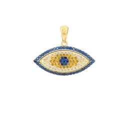 E10949-Anhanger-schutzendes-Auge-585-Gelbgold-mit-Zirkonia