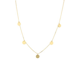 E10951-Collierkette-Plattchen-585-Gelbgold