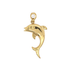 E10957-Anhanger-Delfin-585-Gelbgold-mit-Zirkonia