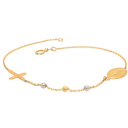 E10976-Armband-Kreuz-und-Mutter-Maria-585-Gold-seitlich