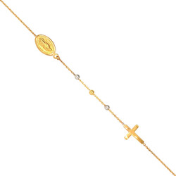 E10976-Armband-Kreuz-und-Mutter-Maria-585-Gold-diagonal