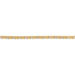 E10977-Armband-Bicolor-Fantasiemuster-585-Gold-Draufsicht