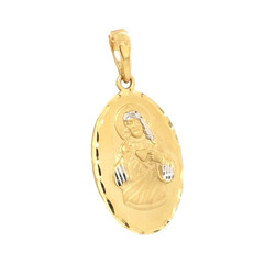 E109xx-Anhanger-Jesus-und-Mutter-Maria-beidseitig-585-Gold-vorderseite