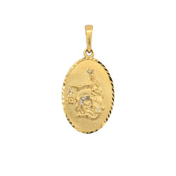 E109xx-Anhanger-Jesus-und-Mutter-Maria-beidseitig-585-Gold-Ruckseite-frontal