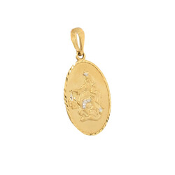 E109xx-Anhanger-Jesus-und-Mutter-Maria-beidseitig-585-Gold-Ruckseite