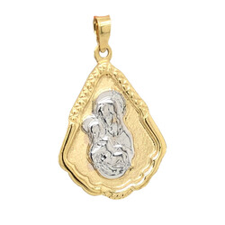 E10994-Anhanger-Mutter-Maria-mit-Christkind-585-Gold-seitlich