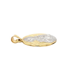 E10996-Anhanger-Mutter-Maria-mit-Christkind-beidseitig-585-Gold-liegend