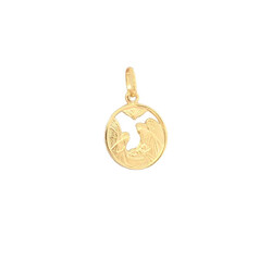 E11096-Anhanger-Christus-Geburt-Krippe-585-Gold-seitlich