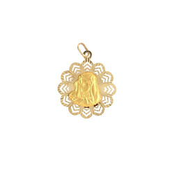 E11097-Anhanger-Mutter-Maria-Kranzplatte-585-Gold-frontal