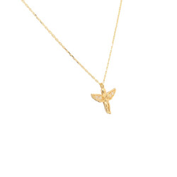 E11085-Anhanger-Engel-mit-Kette-mit-Zirkonia-585-Gold-seitlich
