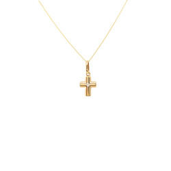 E11090-Anhanger-Kreuz-mit-Kette-mit-Zirkonia-585-Gold-frontal