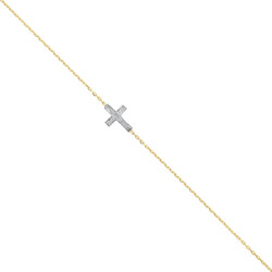 E11101-Armband-Kreuz-585-Gold