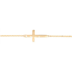 E11131-Armband-Kreuz-585-Gold-draufsicht