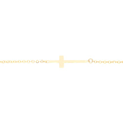 E11131-Armband-Kreuz-585-Gold-liegend