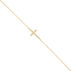 E11131-Armband-Kreuz-585-Gold-diagonal