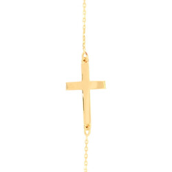E11508-Armband-mit-Kreuz-in-585-Gelbgold-draufsicht