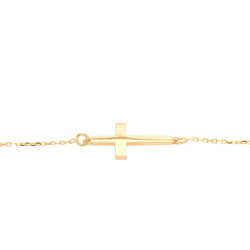 E11508-Armband-mit-Kreuz-in-585-Gelbgold-seitlich