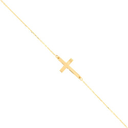 E11508-Armband-mit-Kreuz-in-585-Gelbgold-diagonal