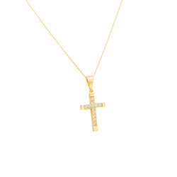 E11633-Anhanger-Kreuz-mit-Kette-mit-Zirkonia-585-Gelbgold-seitlich