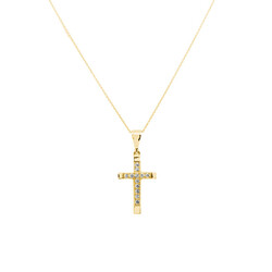 E11633-Anhanger-Kreuz-mit-Kette-mit-Zirkonia-585-Gelbgold-frontal