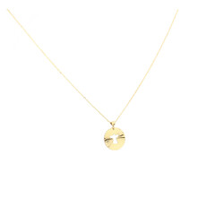 Anhanger-Engel-mit-Kette-und-Zirkonia-585-Gold-107078-seitlich