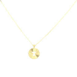 Anhanger-Engel-mit-Kette-und-Zirkonia-585-Gold-107078-frontal