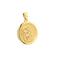 E12030_Anhaenger_Heiliger_Christophorus_585_Gold_seitlich