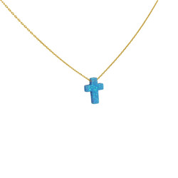 Kreuzkette_Blauer_Opal_585_Gelbgold_seitlich