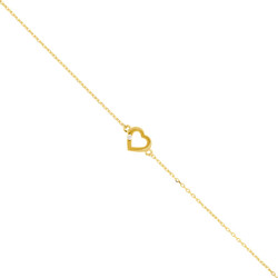 Armband_Herz_mit_Zirkonia_585_Gelbgold_Frontalansicht