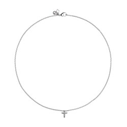 Silberkette mit Zirkonia Kreuz | Juwelier Ersay